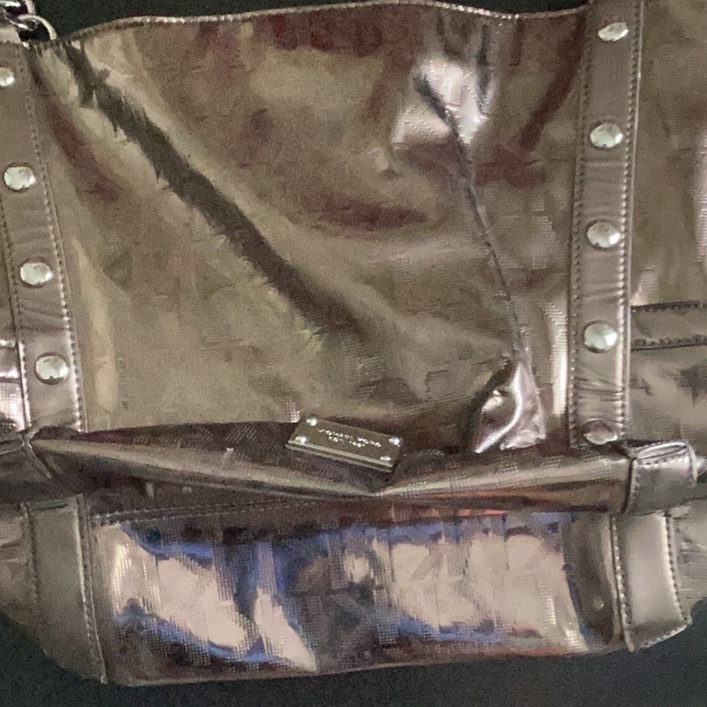 Michael Kors Metallic Silver Bucket purse